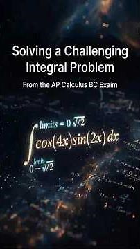 SOLVING A CHALLENGING INTEGRAL PROBLEM FROM THE AP CALCULUS BC EXAM