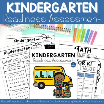 Kindergarten Readiness Assessment Screener Preschool Skills Tracker & Checklist