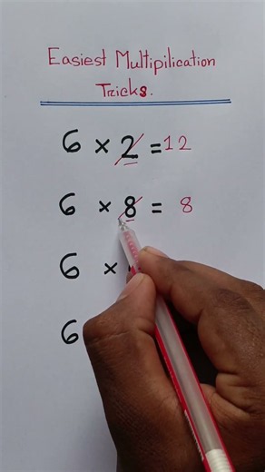 Easiest multiplication tricks. very easy. #maths #learning #mathstricks #mathematics