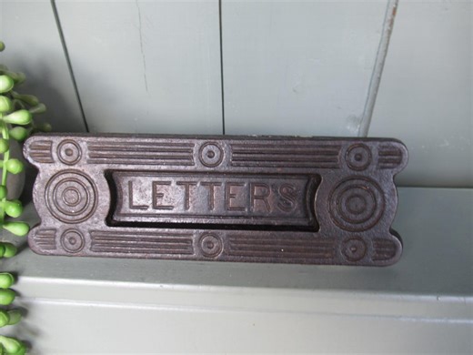Genuine Antique Cast Iron Letter Box Spring Flap C1900 Victorian - Etsy