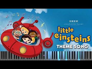 Little Einsteins - Theme Song (Piano tutorial and Karaoke)