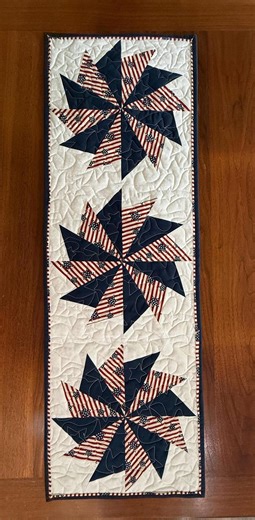Handmade Patriotic Quilted Table Runner: Americana Stars Stripes Farmhouse Decor (12x36") - Etsy
