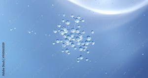 Dexamethasone rotating molecular structure, 3d model of molecule, glucocorticoid medication, looped video