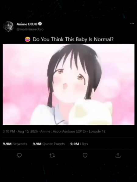 This Baby Is Not Normal 😂 | Anime : Asobi Asobase (2018) - Episode 12 #anime #fyp #viral #animerecommendation #animeedits #asobiasobase #chainsmokercat