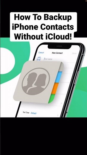 How To Backup iPhone Contacts Without iCloud!😊 #shorts