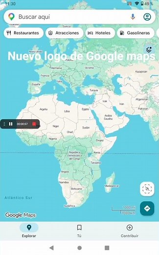 Nuevo logo de Google maps