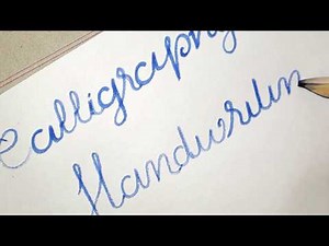 Calligraphy Writing Practice | Calligraphy Handwriting Practice for Beginners | Easy Step by Step