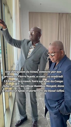 Une délégation du Sénat, conduite par son président, Pierre Ngolo, a visité , ce vendredi 13 février, la Grande foire agricole du Congo (Gfac), située au village Bambou Mingali, dans le district d’Ignié, département du Djoué-Léfini.
