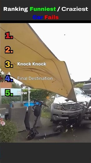 Ranking Funniest Car Fail Moments
