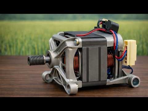 Creative Recycling – 220V Power from an Old Washing Machine Motor!