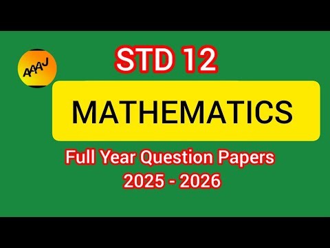 12std Mathematics full year question papers 2026