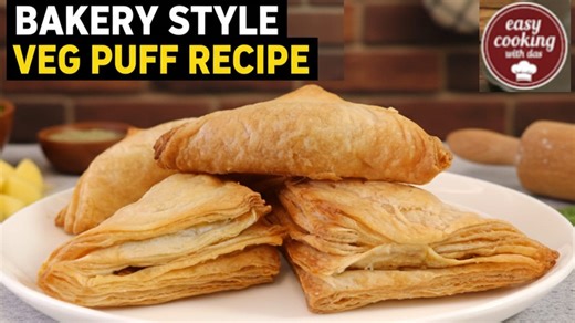 41K views · 283 reactions | Bakery Style Veg Puff Recipe | Easy...