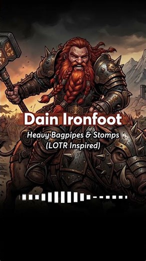 DAIN IRONFOOT: Battle of Five Armies | Heavy Bagpipes & Stomps (#LOTR Inspired)