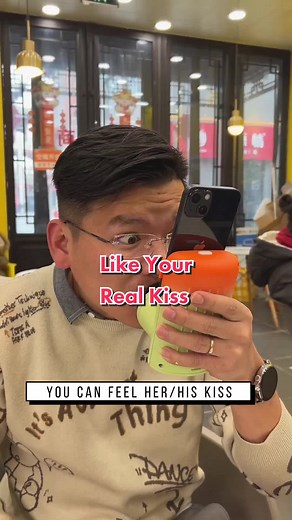 Amazing! Anyone wanna try this?🤣#valentine #valentinesday #kiss #love #longdistancerelationship #longdistancelove