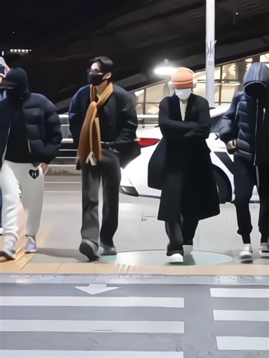 BTS Departure: Excitement at the Airport
