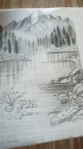 scenery for beginners #scenery #graphite #sketch #viral #popular#youtubeindia