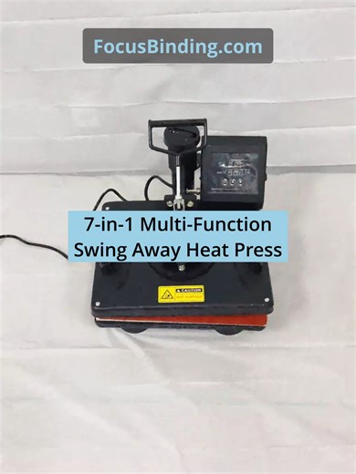 Everything You Need to Start Printing 👀📦😏 This 7-in-1 multi-function swing away heat press set is the ultimate bundle 🔥😮💯 You’ll get: 👕 T-Shirt Press x 1 🧢 Hat Press x 1 🍽️ Plate Press x 2 ☕ Mug Press x 1 🥤 Latte Mug Press x 2 One set. Endless products. Endless profit potential 💰✨💸 If you’re serious about starting or scaling your custom printing business… this is your sign 🚀🔥👌 Grab your plotter cutter today at focusbinding.com 👍🔥✨ Use code TIKTOKFOCUS for a Free Gift With Purcha