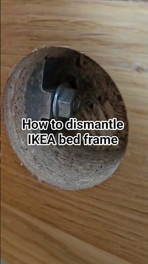 How do you dismantle an IKEA bed frame?