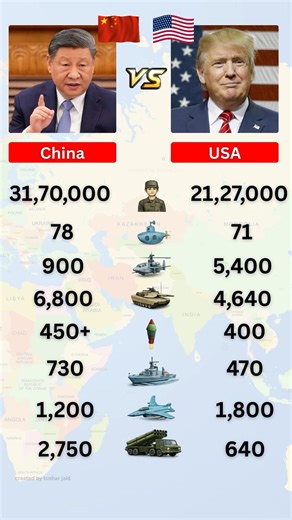 China Vs USA Military Power Comparison 2026 ⚔️ #usa #china #news