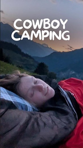 I tried cowboy camping for the absolute first time. Watch the full journey on my channel ➡️