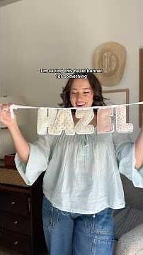 FIRST BIRTHDAY DECOR DIY: DAY 4 making a new puffy letter banner #firstbirthday #onesillygoose #diy