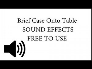 Brief Case put down onto table and opened SOUND EFFECT
