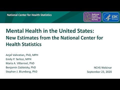 Mental Health in the United States: New Estimates from NCHS