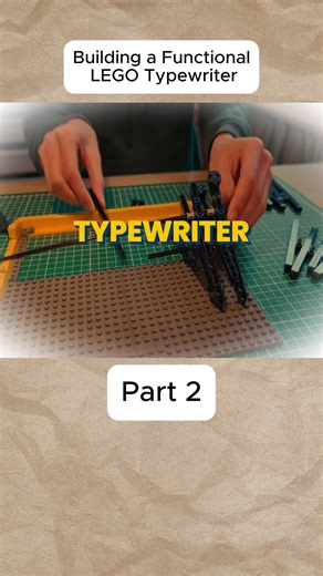 Building a Functional LEGO Typewriter from Scratch