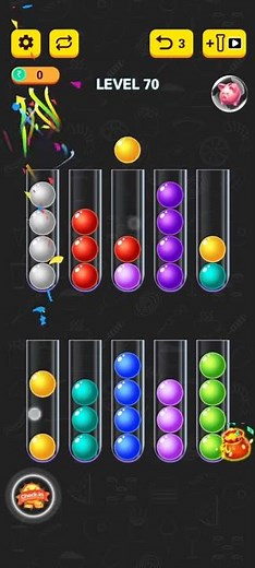 Ball Sort Puzzle 2021 Level 70 | Ball Sort Puzzle 2021 70
