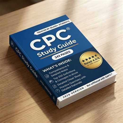 CPC Exam Study Guide 2026 - 600 Practice Questions and Cheat Sheets - Certified Professional Coder Prep , Detailed Rationales - Etsy Canada