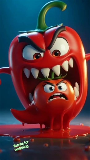 🌶️🍅“When Chilli Attacks: Tomato Explosion!” 💥