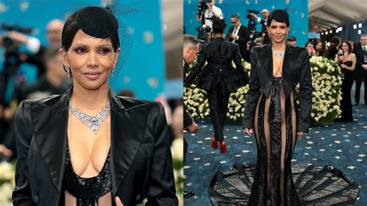 Halle Berry Makes a Sheer Statement in LaQuan Smith Dress on the Met Gala 2025 Red Carpet