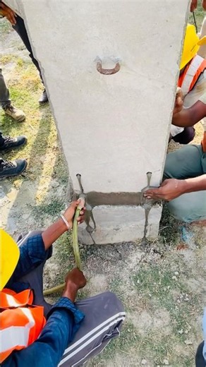NS1 Grouting for precast OHT Installation #precast #trending #construction #viral #civilengineering