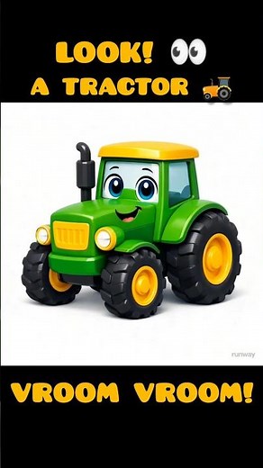 Cute Tractor for Kids 🚜 | Vroom Vroom Farm Vehicle