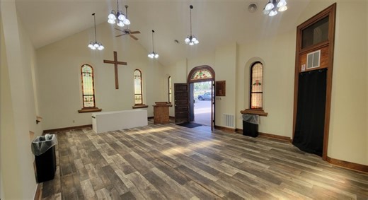Renovated Greenwood Cemetery chapel, Muscatine, open for community use