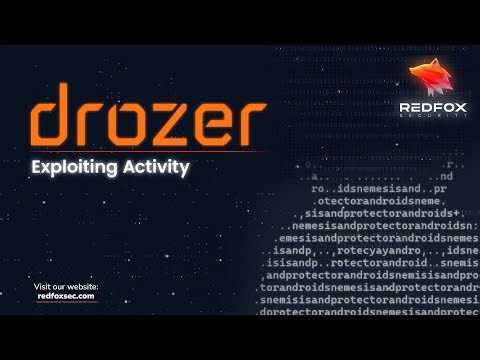 Exploiting Android Activities with Drozer | Ethical Hacking Tutorial