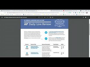 2021 AP French Exam Details