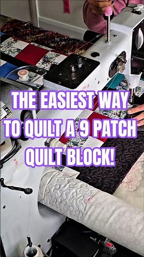 THE EASIEST WAY TO QUILT A 9-PATCH QUILT BLOCK!
