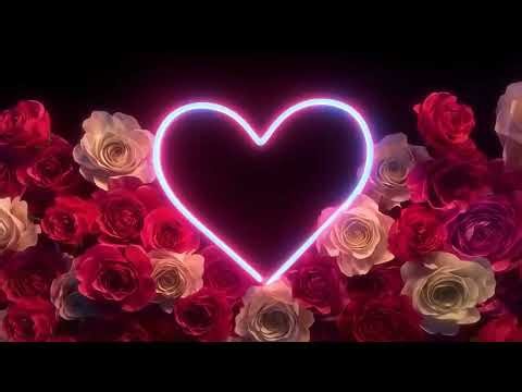 4K Neon Heart Tunnel - Romantic Ambient Loop - Rooms & Valentine Nights