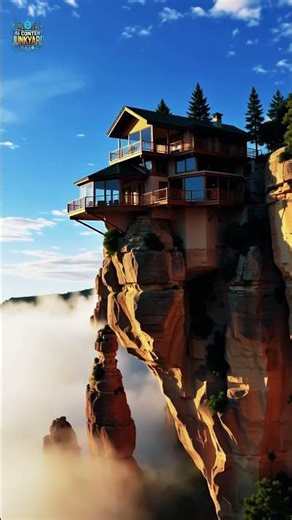 Unreal Cliffside House Above the Clouds | Epic Futuristic Dream Home | Cinematic 4K