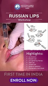 Discover the artistry of Russian lip techniques at ILAMED's first-ever workshop in India! Join us as we elevate aesthetics to new heights with precision and innovation. Don't miss this unique opportunity to learn from the best in the field. For more Details: CALL US: 91 7669331123 or Visit Our Website: https://www.ilamed.org/ . . . . . . . #ilamed #russianlips #workshop #russianlipsworkshop #russianliptechniques #fillerstechniques #dermalfillers #injectabls #lips #drajayrana #ajayrana #drrana #a