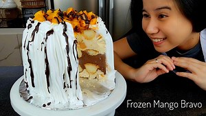 86K views · 1.6K reactions | Frozen Mango Bravo: A Cool Twist on a Classic Filipino Dessert Ingredients: 20-22 pcs. cheese cake(more if needed) 740ml all purpose cream, chilled overnight 450ml condensed milk, chilled overnight 2 cups sweet mangoes, cubed 2 tbsp cocoa powder 1 1/2 cups whipping cream | Kusina Chef | Facebook