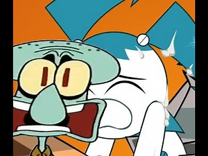 What in the robot but it is squidward