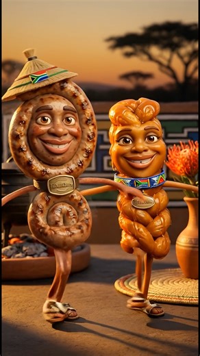 Taste Groove on Instagram: "🇿🇦 When South African food hits the dance floor, the gumboots come OUT! Boerewors, Koeksister, Bobotie & Bunny Chow stomp it out with Gumboot Dance moves! 💡 Fun Fact: Gumboot dancing was created by gold miners in South Africa who were forbidden to speak - they turned their rubber boots into instruments of rhythm and resistance! Which SA dish makes YOU want to dance? Tag a friend who needs to see this! 👇 #TasteGroove #SouthAfricanFood #SouthAfrica #Boerewors #Koeks