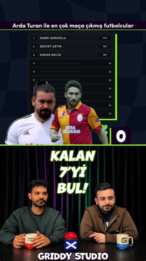 Arda Turan ile en çok maça çıkmış futbolcular hangileridir? Sen de videoyu durdurabilir, bu oyunu bizimle birlikte oynayabilirsin. #footballquiz #futbol #yarışma #ardaturan #keşfet