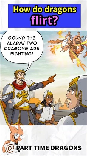 How do dragons flirt?