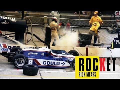 Rick Mears 1981 Pit Fire - Rocket Rick Mears