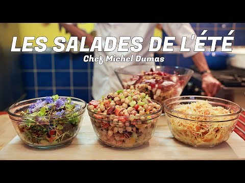 LES SALADES DE L'ÉTÉ | 4 recettes rapides qui goûtent l'été pour tous les goûts