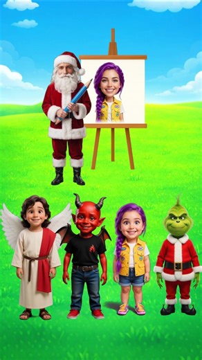 Whose Dad Is This? 😱 Angel Kid or Devil Kid? 😇😈 #shorts #jesus