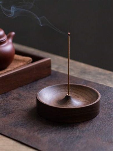 Wooden Incense Burner, Handmade Wooden Incense Holder, Slim Incense Burner (Note: Due To Different Production Batches, There May Be Color Variations. Please Be Aware If You Are Sensitive To This.) | SHEIN